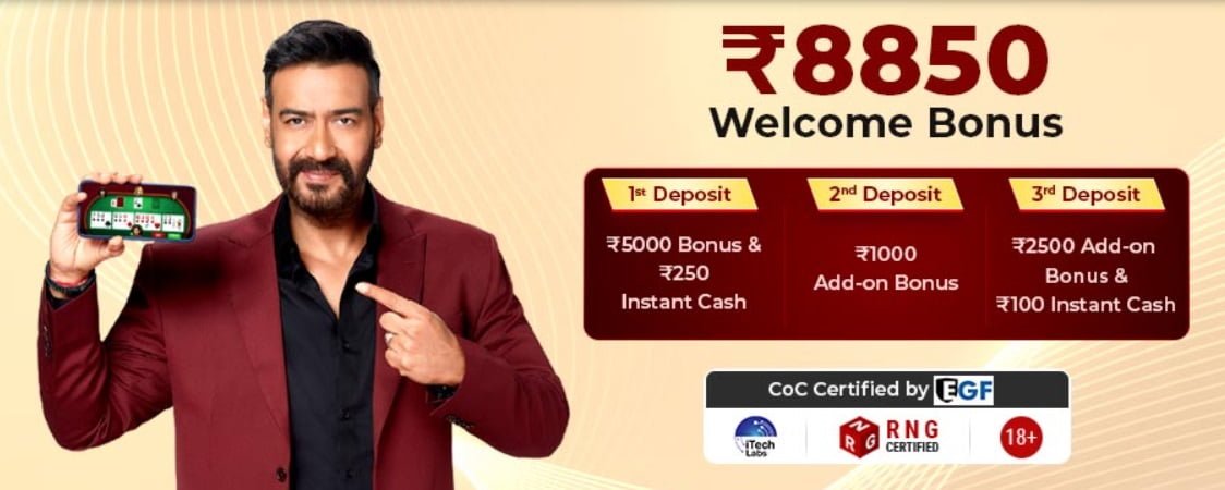 Junglee Rummy Welcome Bonus