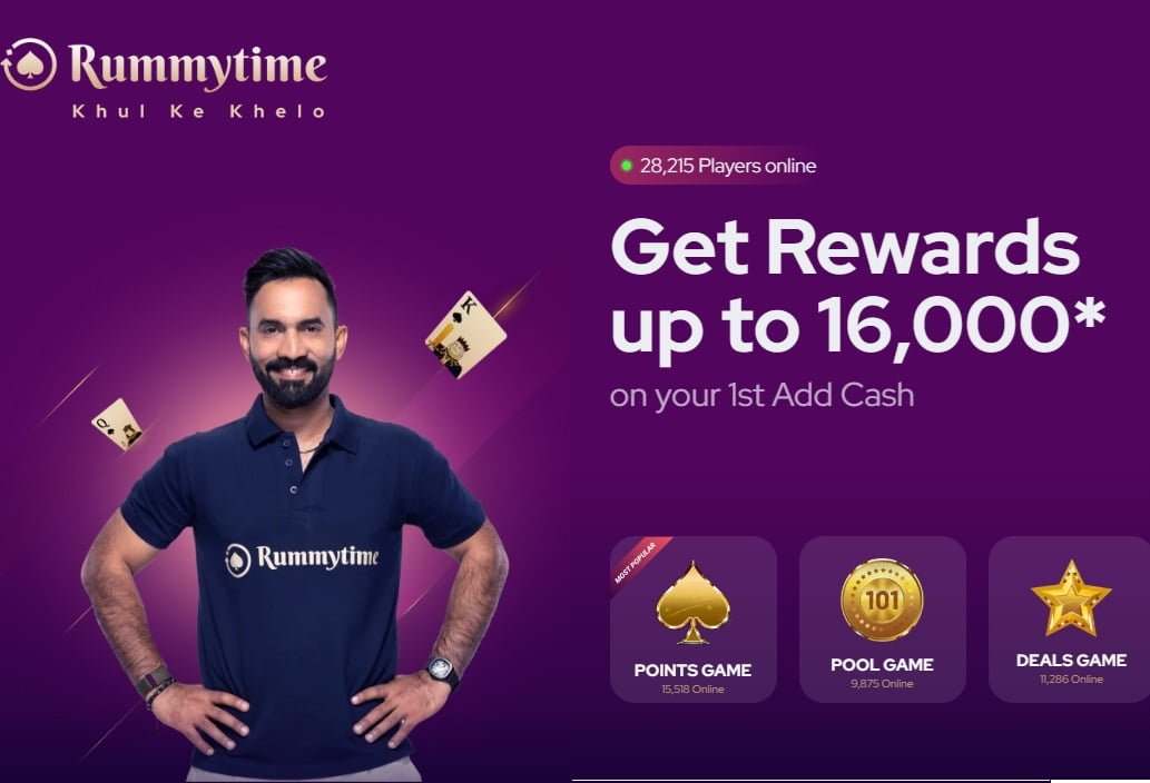 Rummy Time Welcome Bonus Signup to get Rummy Bonus